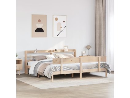 Postel bez matrace 180 x 200 cm masivní borovice 3306625