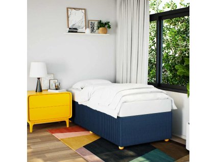 Rám postele bez matrací modrá 90x200 cm textil 3284913