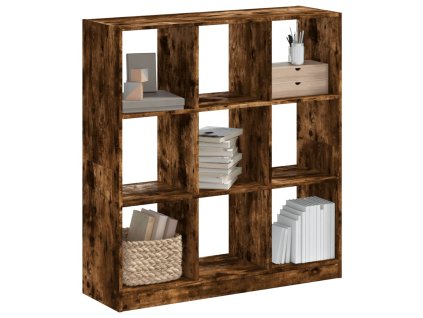 Knihovna kouřový dub 102 x 32 x 108 cm kompozitní dřevo 3307841