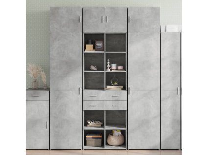 Úložná skříňka betonově šedá 70x42,5x225 cm kompozitní dřevo 3281339