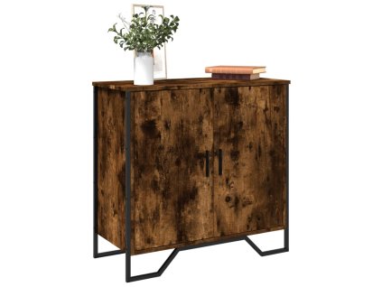 Příborník kouřový dub 78 x 35,5 x 74,5 cm kompozitní dřevo 848541