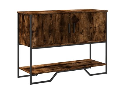 Konzolový stolek kouřový dub 100x35x74,5 cm kompozitní dřevo 848536