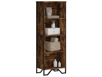 Knihovna kouřový dub 50 x 31 x 137,5 cm kompozitní dřevo 848611