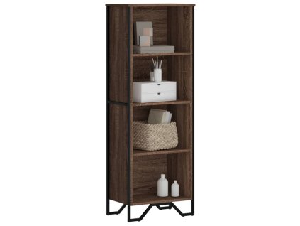 Knihovna hnědý dub 50 x 31 x 137,5 cm kompozitní dřevo 848613
