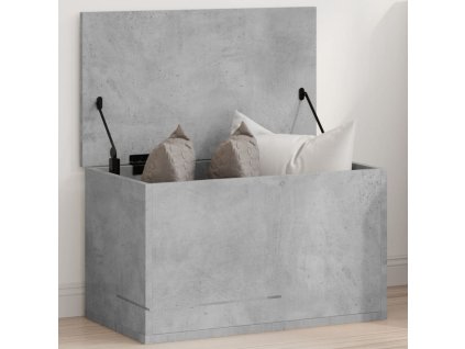 Úložný regál betonově šedý 60 x 35 x 35 cm kompozitní dřevo 840677