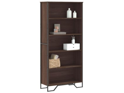 Knihovna hnědý dub 80 x 31 x 169 cm kompozitní dřevo 3295316