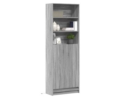 Skříň highboard s LED šedá sonoma 69 x 32,5 x 200 cm kompozit 3307910