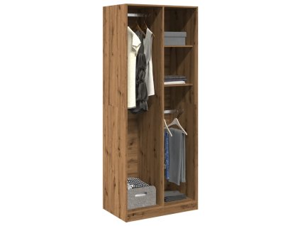 Šatní skříň dub artisan 80 x 50 x 200 cm kompozitní dřevo 3307764