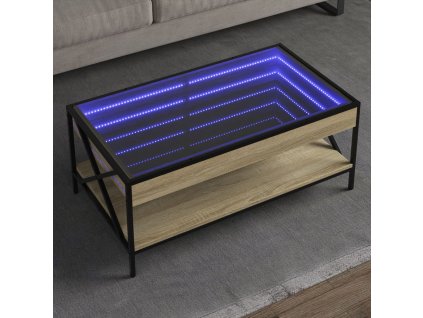 Konferenční stolek s Infinity LED dub sonoma 90 x 50 x 38 cm 847708