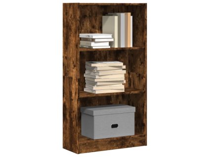 Knihovna kouřový dub 60 x 24 x 109 cm kompozitní dřevo 857807