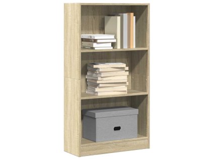 Knihovna dub sonoma 60 x 24 x 109 cm kompozitní dřevo 857805