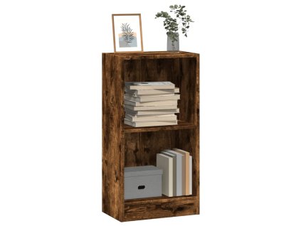 Knihovna kouřový dub 40 x 24 x 76 cm kompozitní dřevo 857769