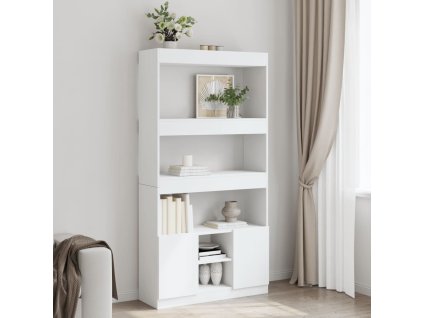 Skříň highboard bílá 92 x 33 x 180 cm kompozitní dřevo 3309618