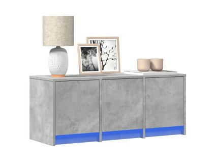 TV skříňka s LED betonově šedá 97 x 34 x 40 cm kompozitní dřevo 852239