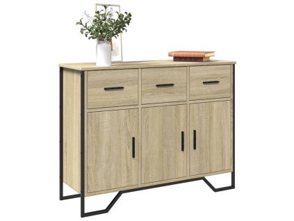 Příborník dub sonoma 97 x 32,5 x 74,5 cm kompozitní dřevo 848560