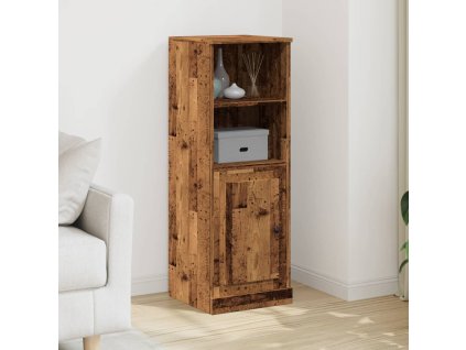 Skříň highboard old wood 36 x 35,5 x 103,5 kompozitní dřevo 857149