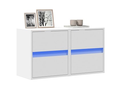 Nástěnné TV skříňky s LED osvětlením 2 ks bílé 41 x 31 x 45 cm 852272