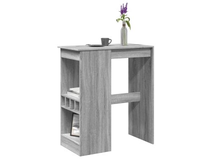 Barový stůl s regály šedý sonoma 90 x 47,5 x 103,5 cm kompozit 854342