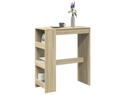Barový stůl s regály dub sonoma 90 x 40 x 103,5 cm kompozit 854375