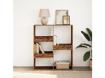 Knihovna / dělicí stěna old wood 100 x 33 x 115 cm 854515