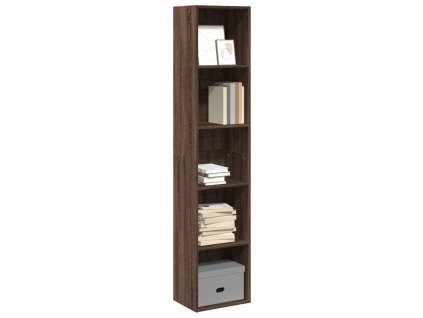 Knihovna hnědý dub 40 x 30 x 189 cm kompozitní dřevo 857891