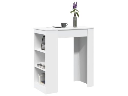 Barový stůl s regály bílý 95 x 47 x 103,5 cm kompozitní dřevo 854382