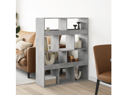 Dělicí stěna betonově šedá 100 x 33 x 125,5 cm kompozitní dřevo 3309522