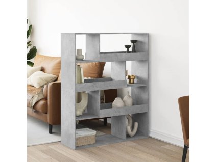 Dělicí stěna betonově šedá 100 x 33 x 125,5 cm kompozitní dřevo 3309486