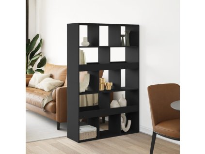 Dělicí stěna černá 100 x 33 x 156,5 cm kompozitní dřevo 3309529