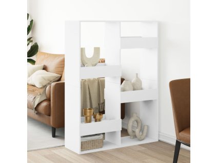 Dělicí stěna bílá 100 x 33 x 135 cm kompozitní dřevo 3309555