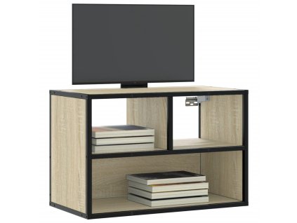 TV skříňka dub sonoma 60 x 31 x 39,5 cm kompozitní dřevo a kov 848915