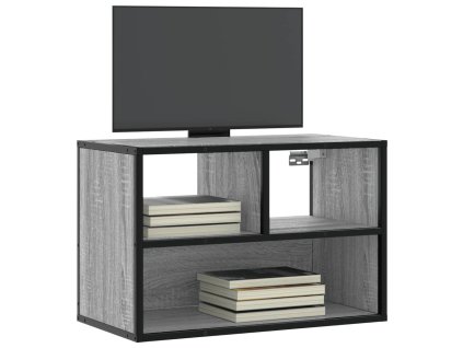 TV skříňka šedá sonoma 60 x 31 x 39,5 cm kompozitní dřevo a kov 848917