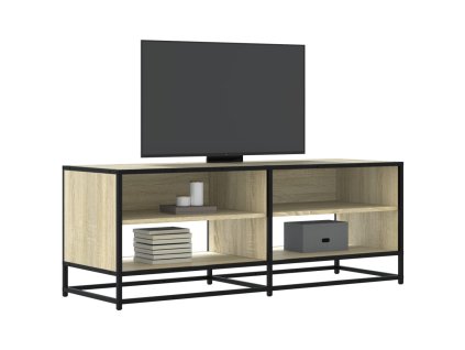 TV skříňka dub sonoma 120,5 x 40 x 46 cm kompozitní dřevo a kov 848890