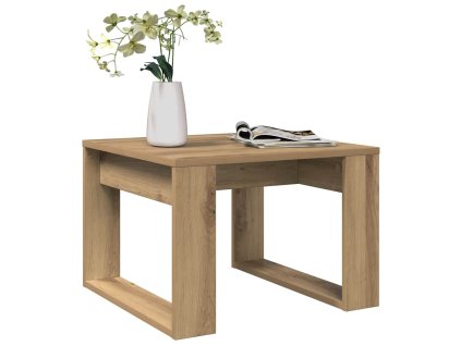 Odkládací stolek dub artisan 50 x 50 x 35 cm kompozitní dřevo 856689