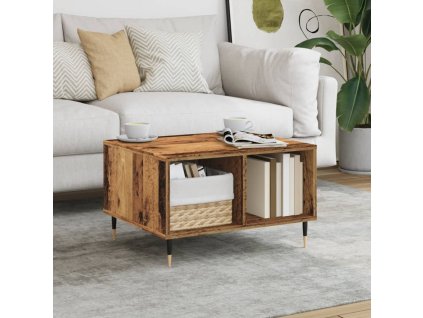 Konferenční stolek old wood 60 x 50 x 36,5 cm kompozitní dřevo 857336