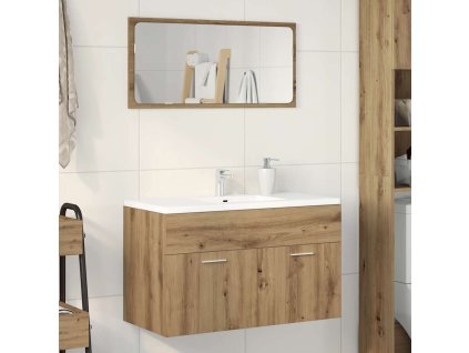 Koupelnová skříňka pod umyvadlo dub artisan 90 x 38,5 x 46 cm 856216