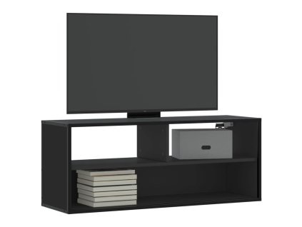 TV skříňka černá 100 x 31 x 39,5 cm kompozitní dřevo a kov 848934