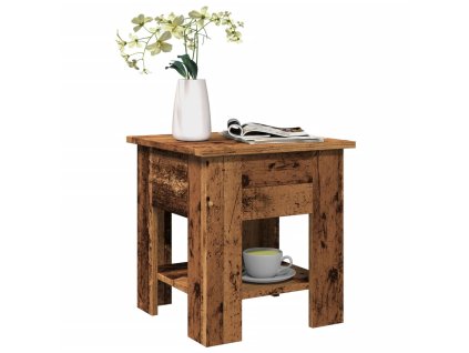 Konferenční stolek old wood 40 x 40 x 42 cm kompozitní dřevo 856798