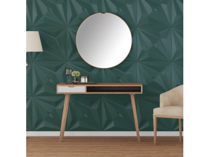 Nástěnné panely 12 ks zelené 50 x 50 cm XPS 3 m² hvězda 4100074