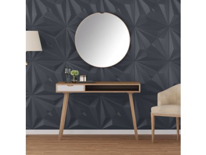 Nástěnné panely 24 ks šedé 50 x 50 cm XPS 6 m² hvězda 4100069