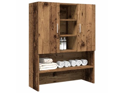 Skříňka nad pračku old wood 70,5 x 25,5 x 90 cm 856637
