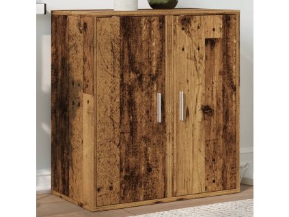 Botníky 2 ks old wood 32 x 35 x 70 cm kompozitní dřevo 856705