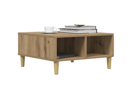 Konferenční stolek dub artisan 60 x 60 x 30 cm kompozitní dřevo 856441