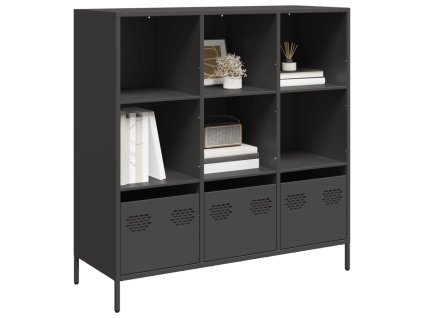 Skříň černá 101,5 x 39 x 103,5 cm ocel 851388