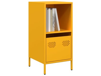 Příborník žlutý 35 x 39 x 73,5 cm ocel válcovaná za studena 851355