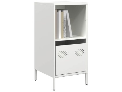 Příborník bílý 35 x 39 x 73,5 cm ocel válcovaná za studena 851357