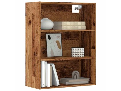 Závěsná nástěnná skříňka old wood 69,5 x 32,5 x 90 cm 857045