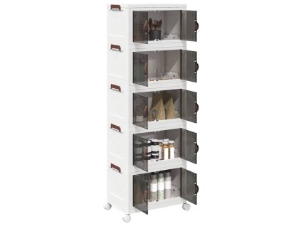 Stohovatelný úložný box na kolečkách 5-patrový 28 L 4012373