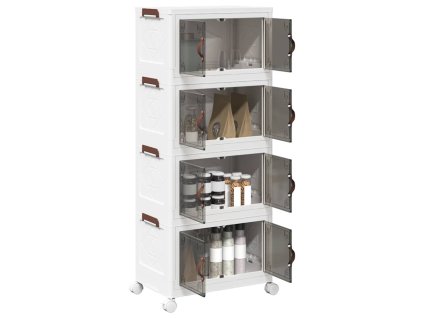 Stohovatelný úložný box na kolečkách 4-patrový 28 L 4012371