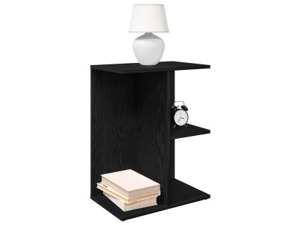 Noční stolky 2 ks černý dub 46,5x29x61 cm kompozitní dřevo 858653